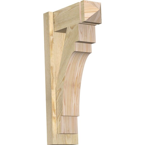 Ekena Millwork Merced Arts & Crafts Rough Sawn Outlooker, Douglas Fir, 6"W x 14"D x 26"H OUT06X14X26MRC03RDF - main